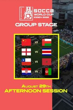 SOCCA World Cup Essen 2026 Group Stage: August 29th - Afternoon Session on TrillerTV