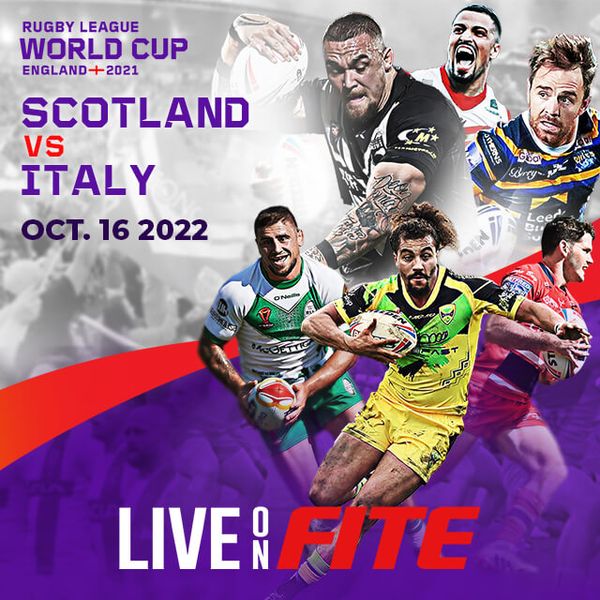 ▷ Men's Rugby League World Cup: Scotland vs Italy Official PPV