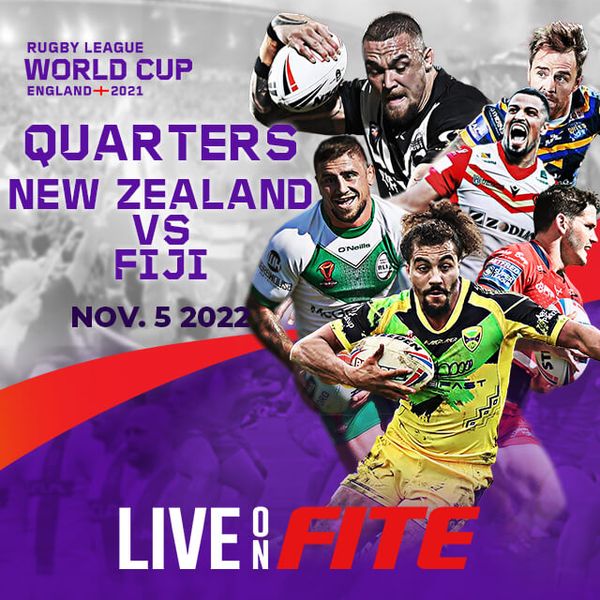 Men's Rugby League World Cup Quarters New Zealand vs Fiji Official