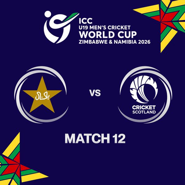 ICC U-19 Men's Cricket World Cup Zimbabwe & Namibia 2026 Pakistan-Scotland