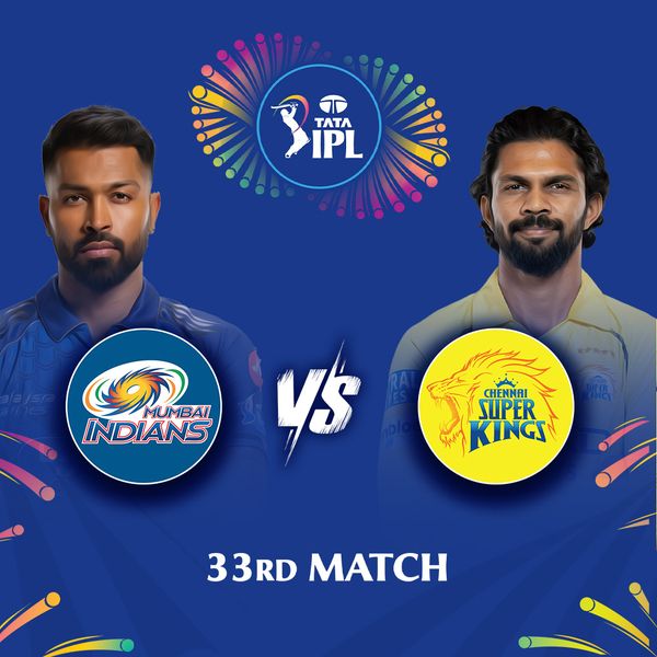 TATA IPL 2026, Match 33: Mumbai Indians vs Chennai Super Kings ...