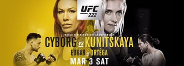 UFC 222: Cyborg vs. Kunitskaya UFC 222: Cyborg vs. Kunitskaya
