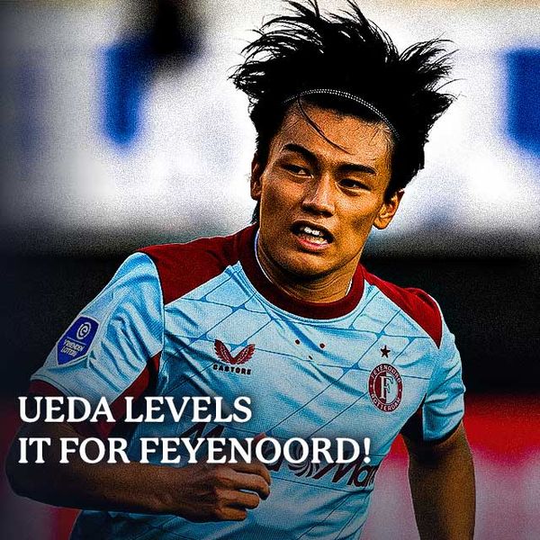 ▷ Ayase Ueda levels it for Feyenoord! - TrillerTV