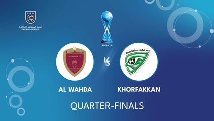 ADIB Cup 2025/26: Al Wahda vs Khorfakkan - Official Replay - TrillerTV