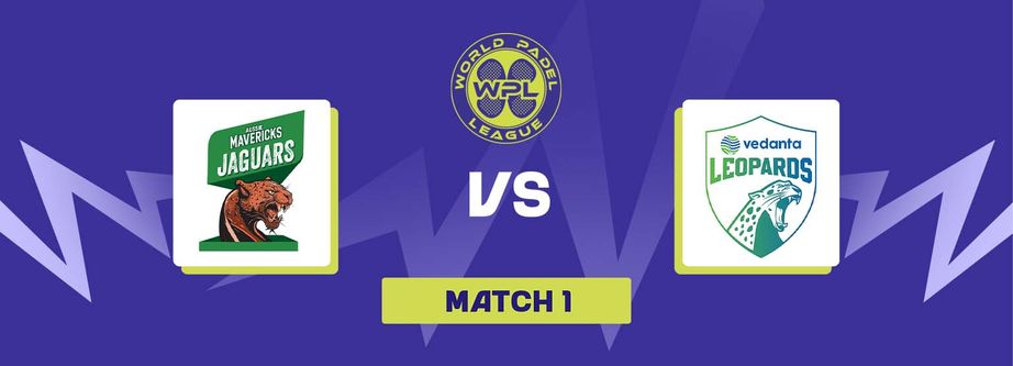 World Padel League 2026, Match 1: Aussie Mavericks Jaguars vs Vedanta Leopards