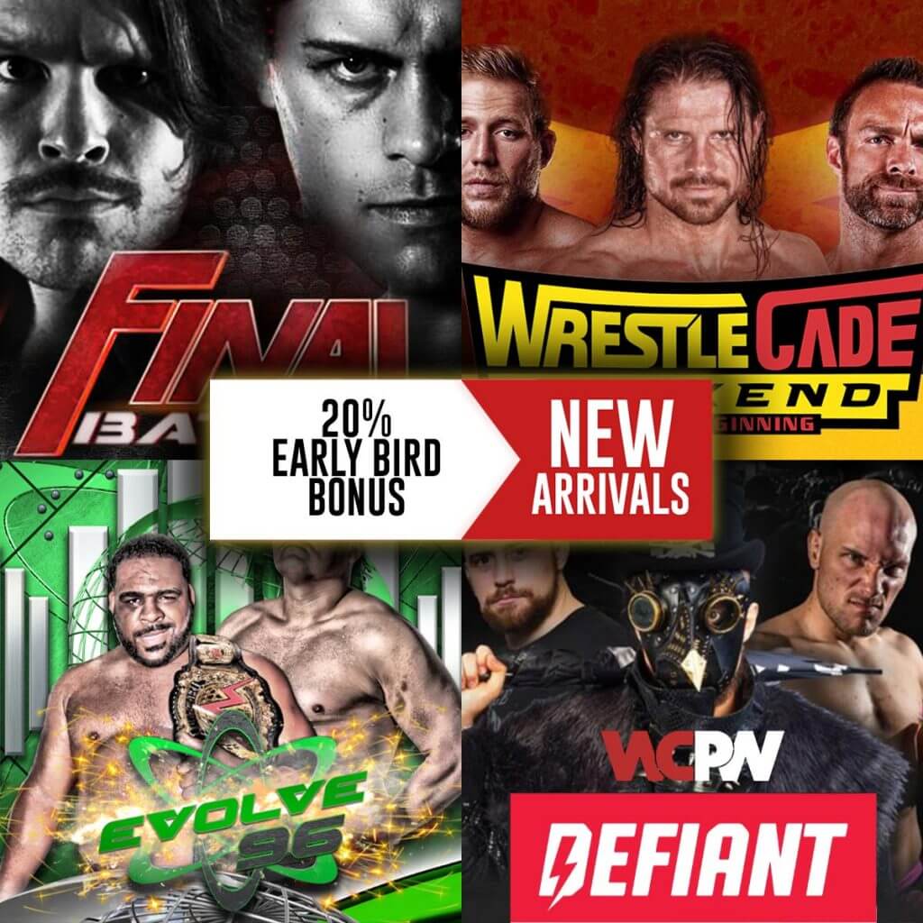 New Arrivals on FITE: Live events from ROH, EVOLVE, WCPW and more
