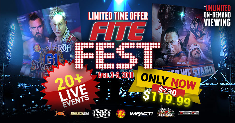 Over 20 Live Pro Wrestling Events Set for FITE Fest April 3–6 from New York