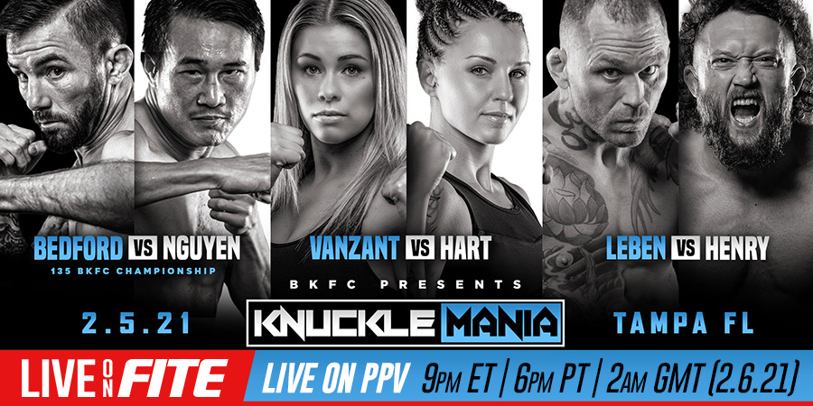 BKFC Announces Outstanding Undercard for “KNUCKLEMANIA”  Pay-Per-View Event on FITE - Friday, February 5
