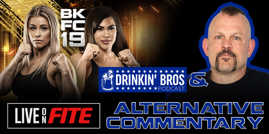 Chuck Liddell, Daniel Hollaway, Ross Patterson Star in “Drinkin’ Bros” Special Live PPV Edition of BKFC 19: Vanzant vs. Ostoovich