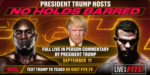 Donald J. Trump, the 45th President of the United States, to Host And Commentate for Evander Holyfield's “Return To The Ring”