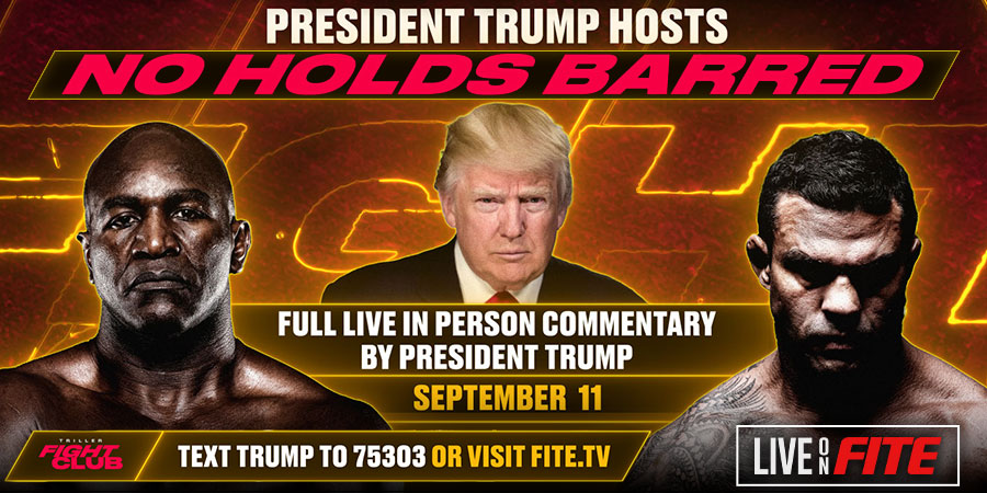Donald J. Trump, the 45th President of the United States, to Host And Commentate for Evander Holyfield's “Return To The Ring”