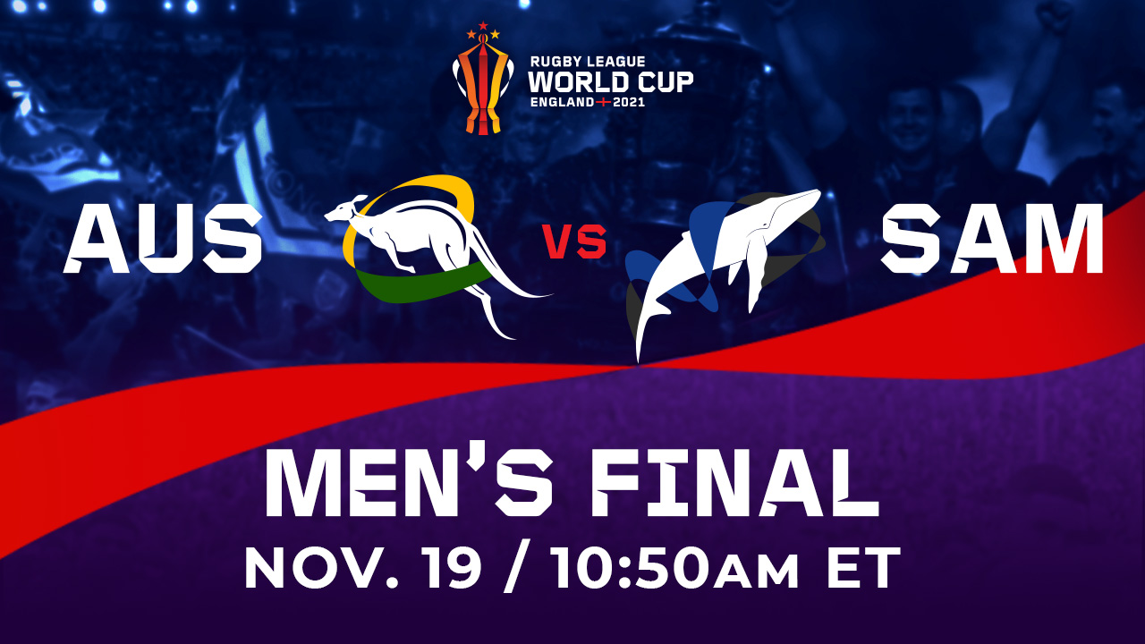 Men's Rugby League World Cup Final Australia vs Samoa