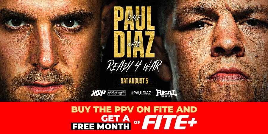 Jake Paul vs Nate Diaz Knockout Offer for FITE’s Global Boxing Fans