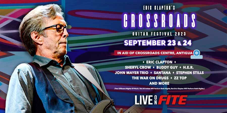 Eric Clapton's 2023 Crossroads Guitar Festival Announces Global Pay-Per-View Distribution