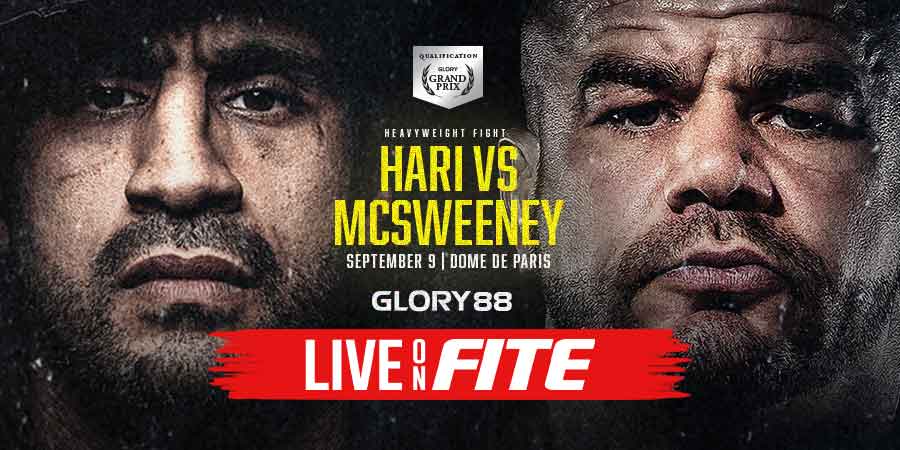 GLORY 88: Hari vs McSweeney Live from France on FITE