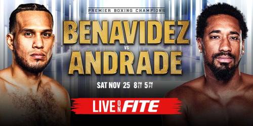 Benavidez vs Andrade Super Middleweight Boxing Showdown Live on FITE