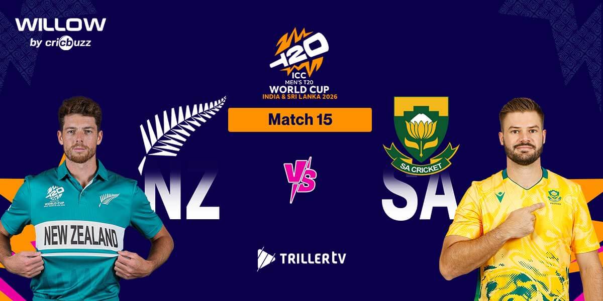 Cricket’s Heavyweights Collide: New Zealand vs South Africa Live on Willow via TrillerTV